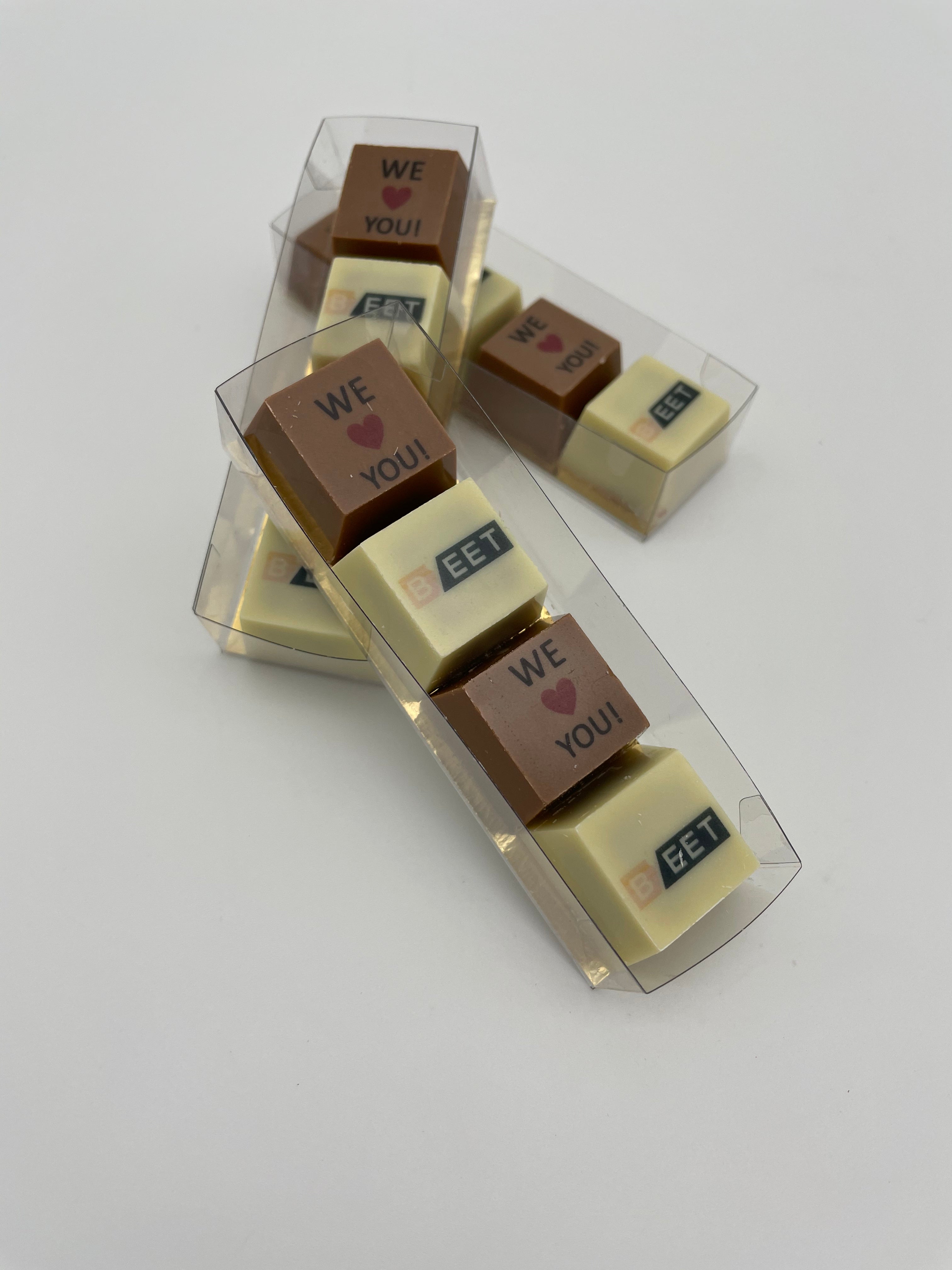 Geschenkdoosje met 4 pralines 10st