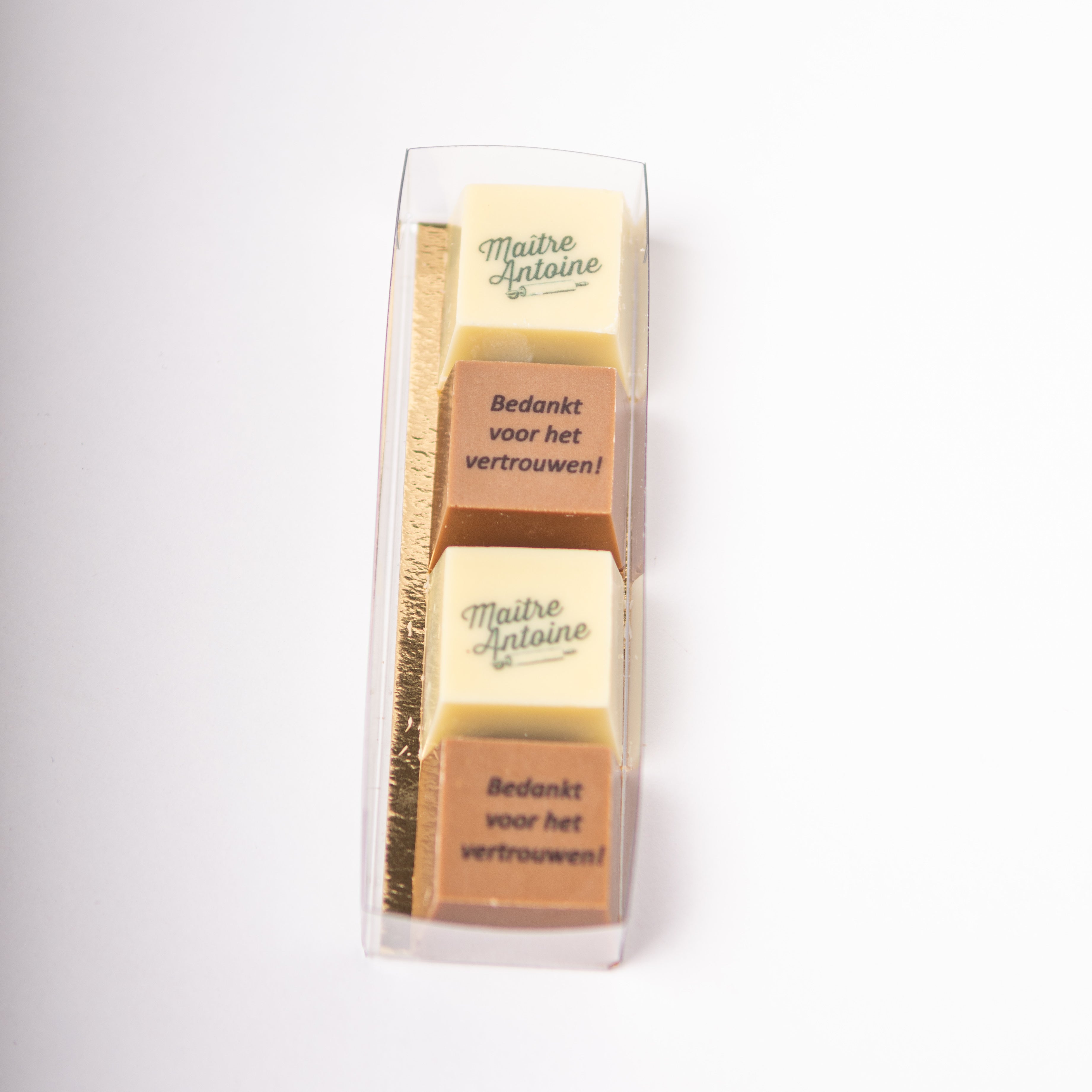 Geschenkdoosje met 4 pralines 10st